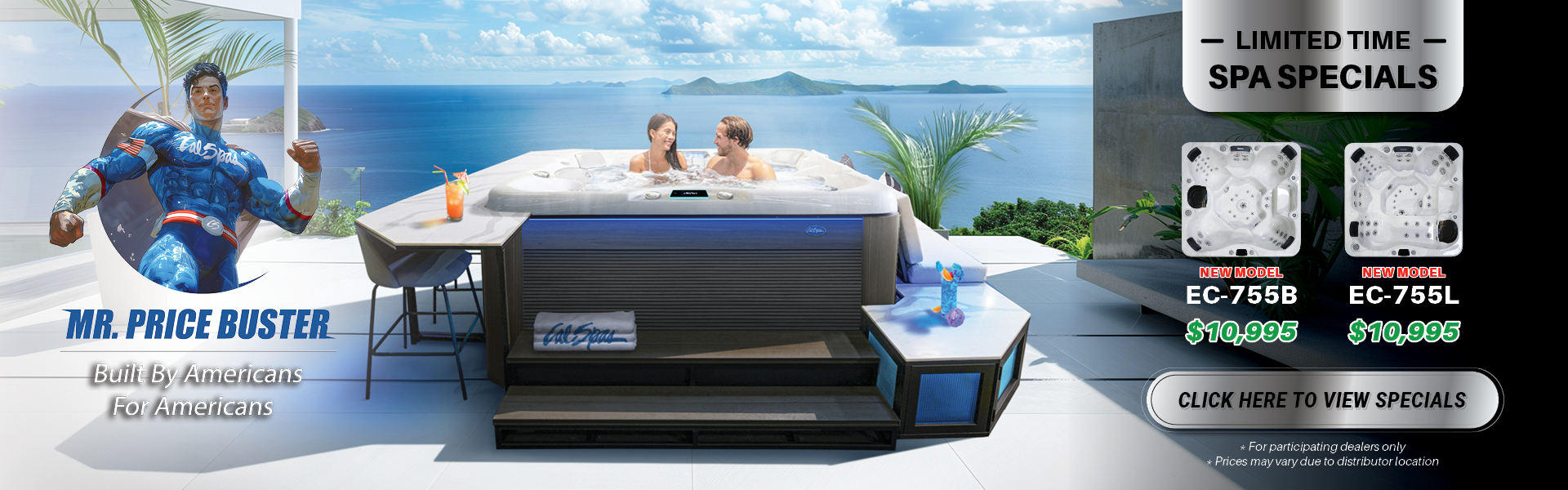 Calspas hot tub being used in a family setting - Toulouse